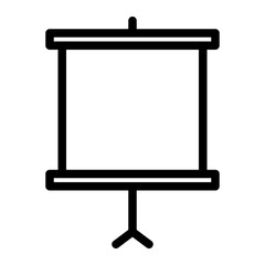 projector screen line icon
