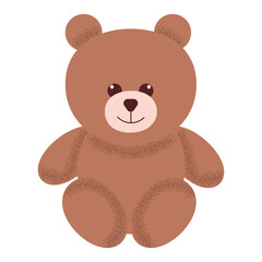 Cute of a beautiful teddy bear. Kids plush favorite cuddly toy