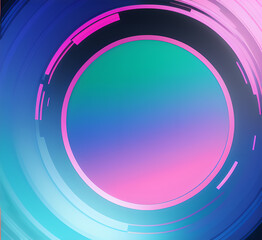Violet design art of abstract illusion of spiral with geometric shapes of pink and violet lines.Radial motion blur background.Long time exposure.Concept of cyber highway,hyperspace.generative ai
