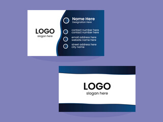 business card template, Vector Mockup