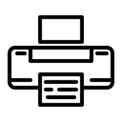 printers line icon