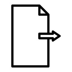 upload files line icon