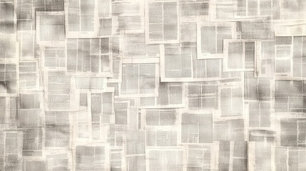 Overlapping newspaper pages, textural background