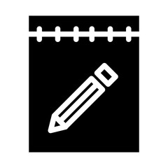 small note solid icon