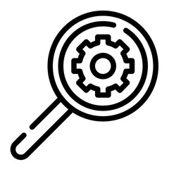 looking for management cut line icon