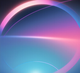 Obraz premium Violet design art of abstract illusion of spiral with geometric shapes of pink and violet lines.Radial motion blur background.Long time exposure.Concept of cyber highway,hyperspace.generative ai