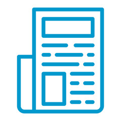 newspaper color icon