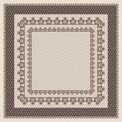 Obraz premium Seamless Elegance: Scarf and Hijab Motif Designs