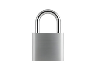 Fototapeta premium A silver metal padlock 