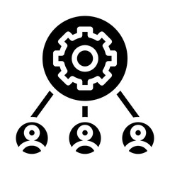 employee management solid icon