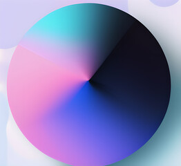 Violet design art of abstract illusion of spiral with geometric shapes of pink and violet lines.Radial motion blur background.Long time exposure.Concept of cyber highway,hyperspace.generative ai