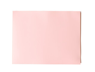 A blank pink note paper