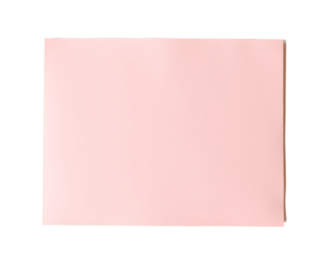 A blank pink note paper