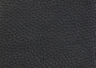 Fototapeta premium Black Textured Leather Surface Background