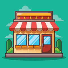 Shop Clipart – Cartoon Style Vector Illustration