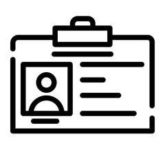 hospital ID cut line icon