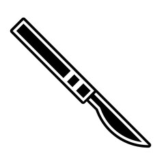 scalpel glyph icon