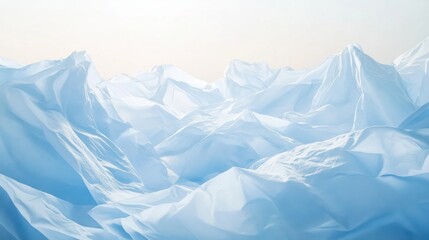 Obraz premium A mountain range covered in snow and ice