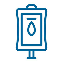 blood bag color icon