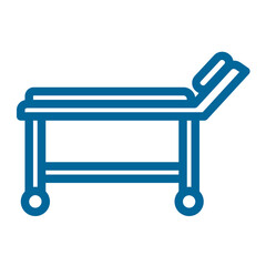 hospital bed color icon