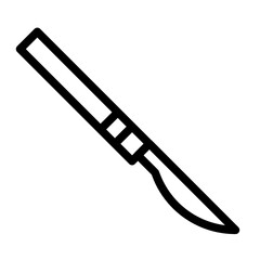 scalpel line icon
