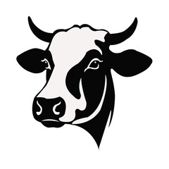 Cow face vector art design