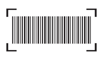 Scanning barcode icon. Trendy bar code for web icon. Bar code for product distribution icon. fake bar code. 

