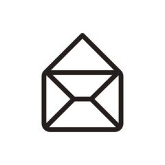 Plakat Mail icon, envelope, message symbol isolated on transparent background, email PNG