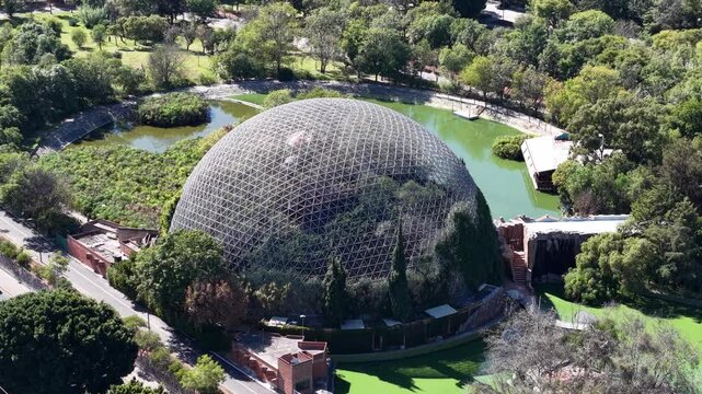 Vista a&eacute;rea del Aviario de la ciudad de Puebla