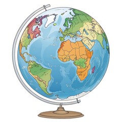 globe isolated 