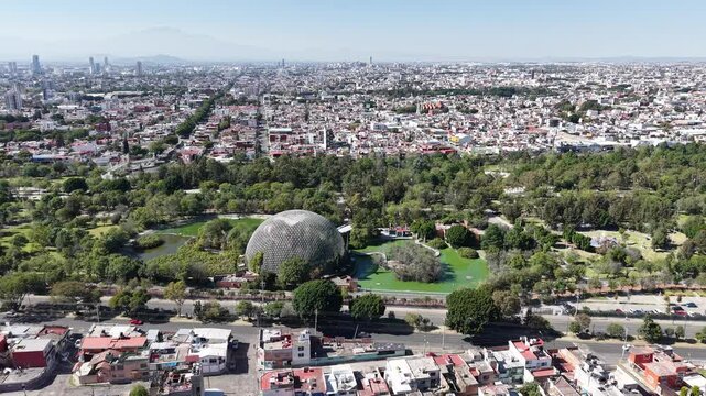Vista a&eacute;rea del Parque Ecol&oacute;gico de la ciudad de Puebla