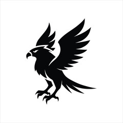 Obraz premium Osprey Bird Icon for Logos and Branding.