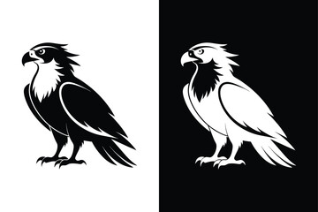 Osprey Bird Icon for Logos and Branding.