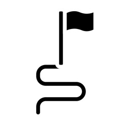 finish mark solid icon