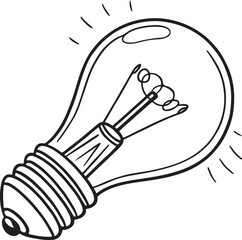 Black and white background bulb victor image