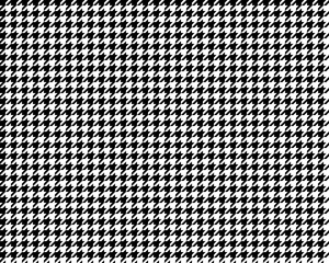 Houndstooth seamless pattern. Repeated houndtooth texture. Black hound tooth on white background....