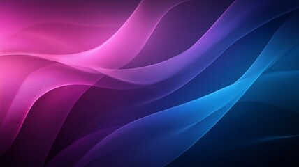 Beautiful minimalist abstract background with smooth shapes creating waves in vibrant purple and blue shades.