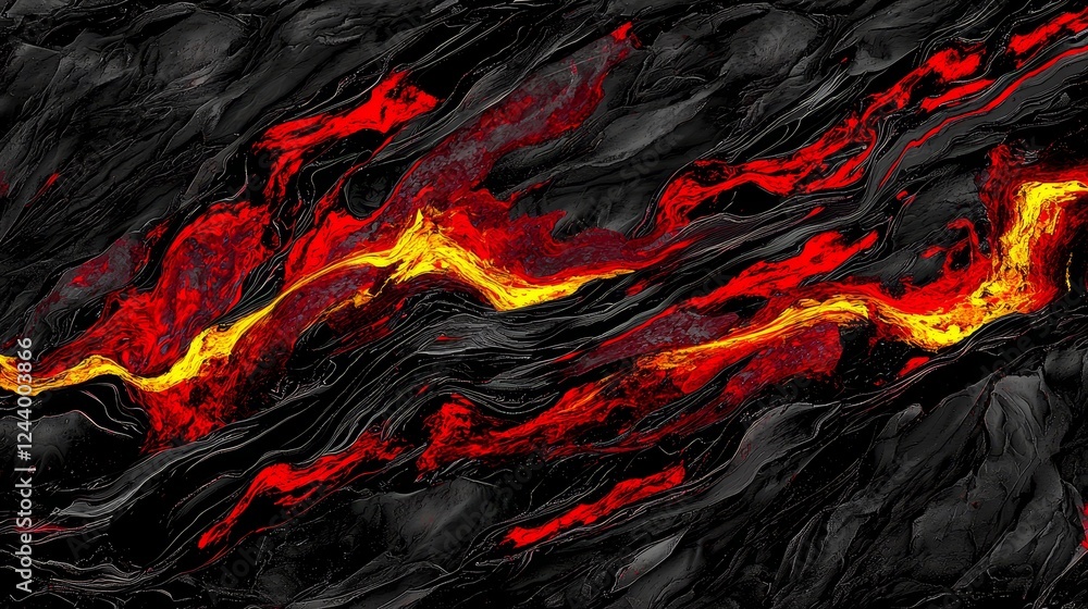 Poster captivating abstract visualization of gene expression in bold colors