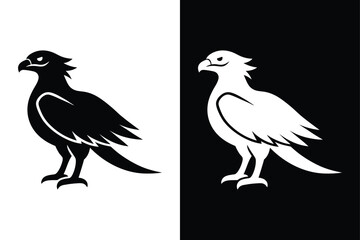 Obraz premium Stylized Osprey Bird Vector Icon for Creative Projects.