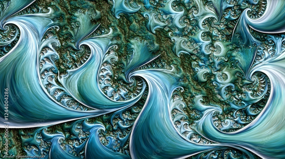 Poster captivating visuals of ecological networks in intricate patterns