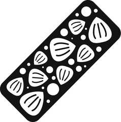 Delicious and nutritious protein bar made with nuts and dried fruits, perfect for a healthy snack or meal replacement