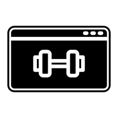 sports tab glyph icon