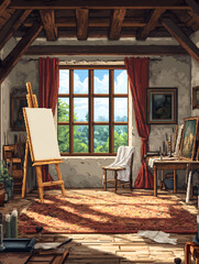 Renaissance Painter Portrait Studio