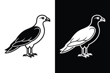 Osprey Silhouette Vector Perfect for Logos and Branding.