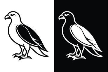 Osprey Silhouette Vector Perfect for Logos and Branding.