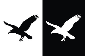 Osprey Silhouette Vector Perfect for Logos and Branding.