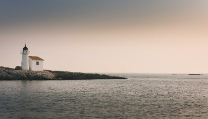 바닷가의 작은 등대