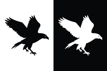 Osprey Silhouette Vector Perfect for Logos and Branding.