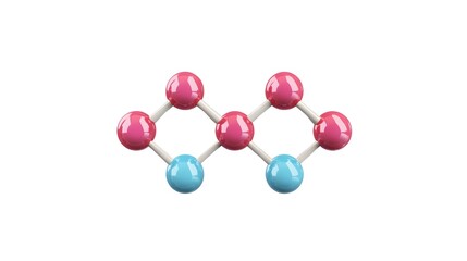 Obraz premium Simplified Schematic of the Carnosine Peptide Molecular Structure with Clear Labels for Educational