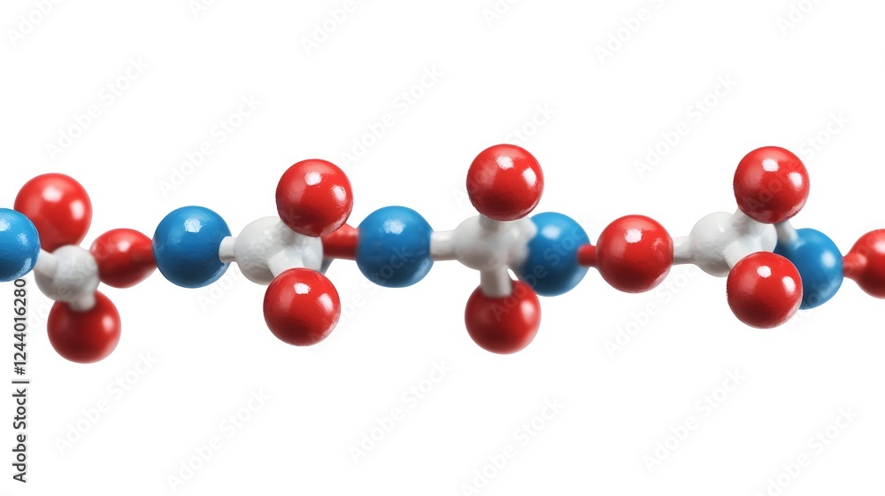 Poster detailed of the carnosine molecule in a biological context showing its interaction with other